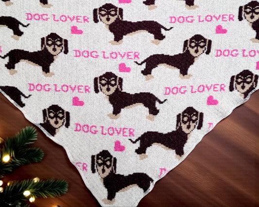 Winter Dreieckschal " Dog Lover"