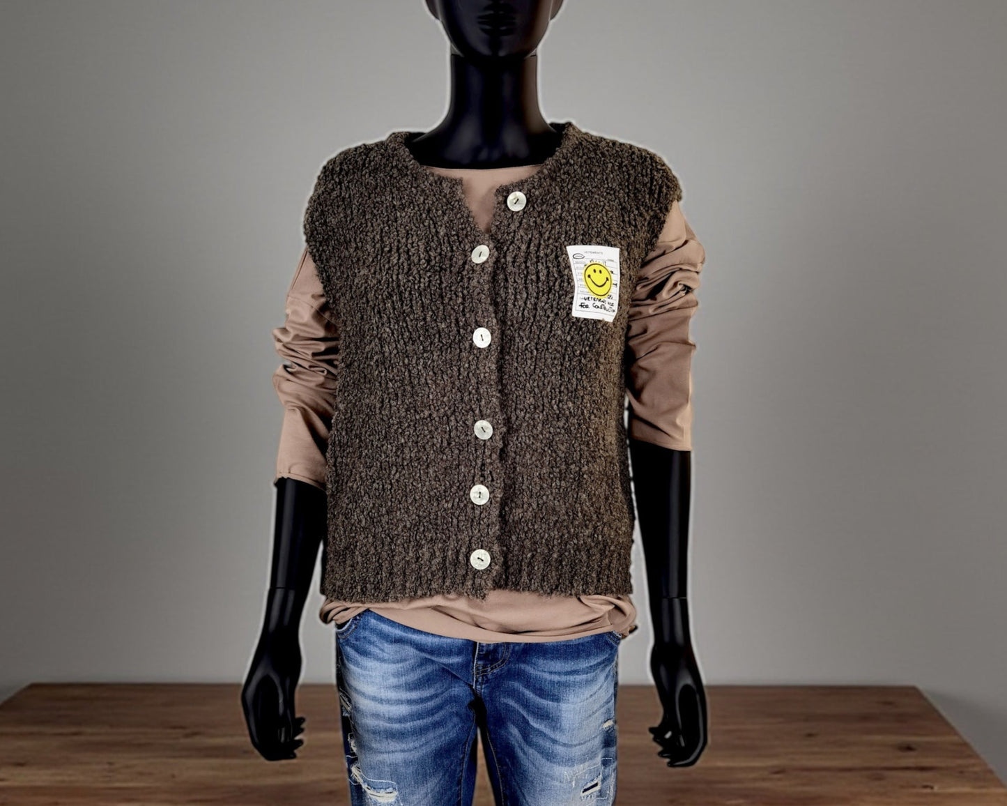 Weste mit Smiley-Patch