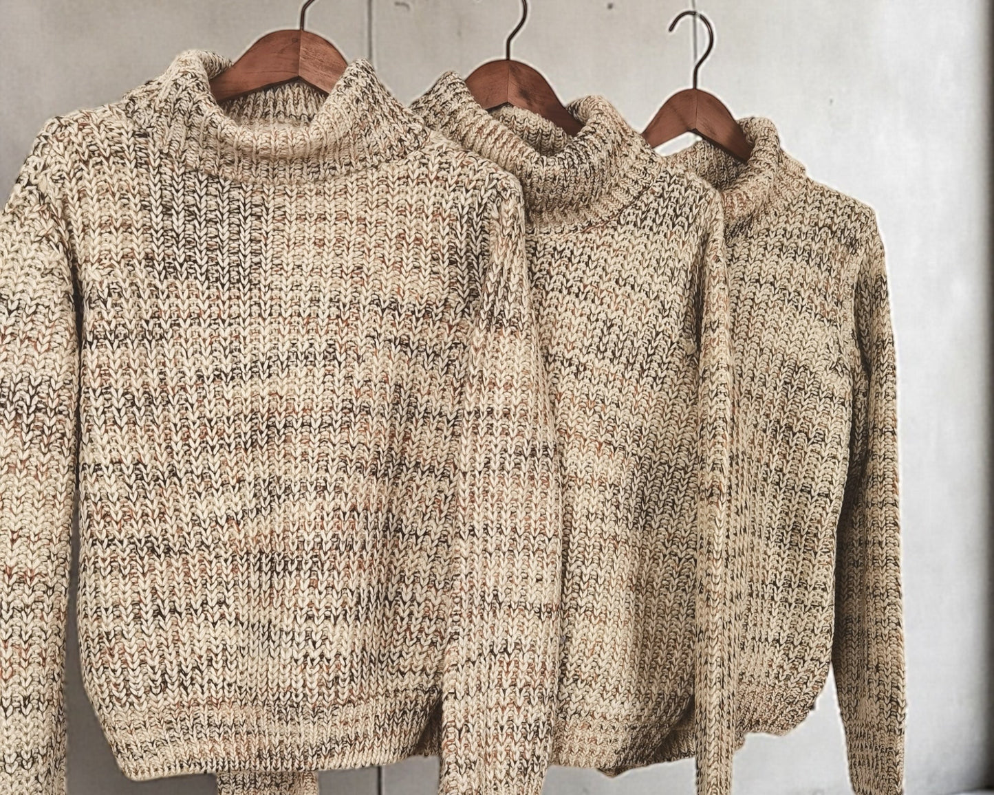 Grobstrick Rollkragenpullover