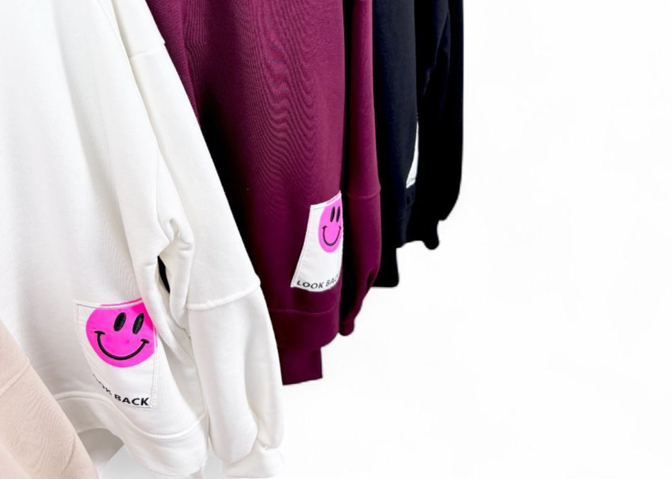 Sweater mit Smiley-Patch