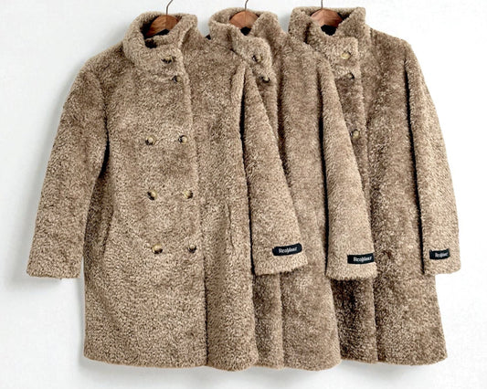 Rino & Pelle – Teddy-Mantel mit Doppelknopfreihe