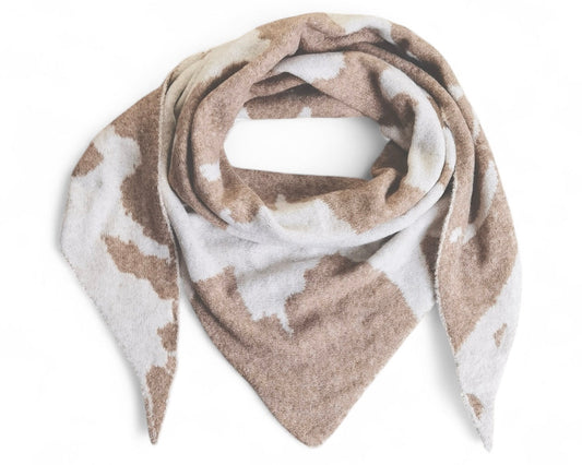 Dreiecks-Schal in Beige – Modern & Kuschelig