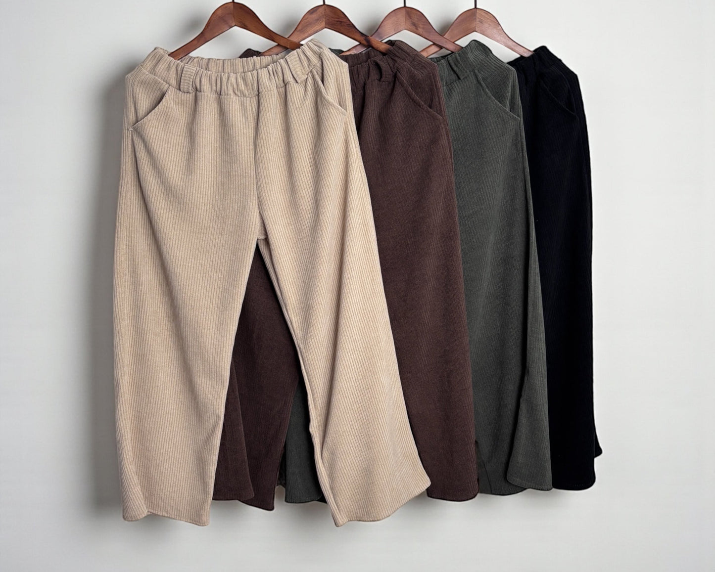 Schlupfhose im Cordlook mit  Gummizug "Anna"