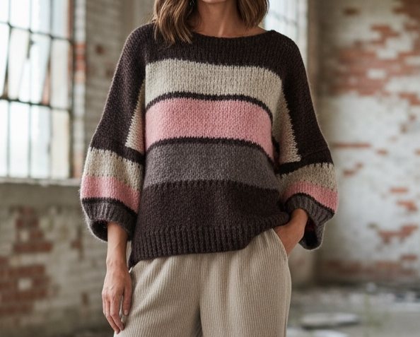 Strickpullover 3/4 Arm "Mira"