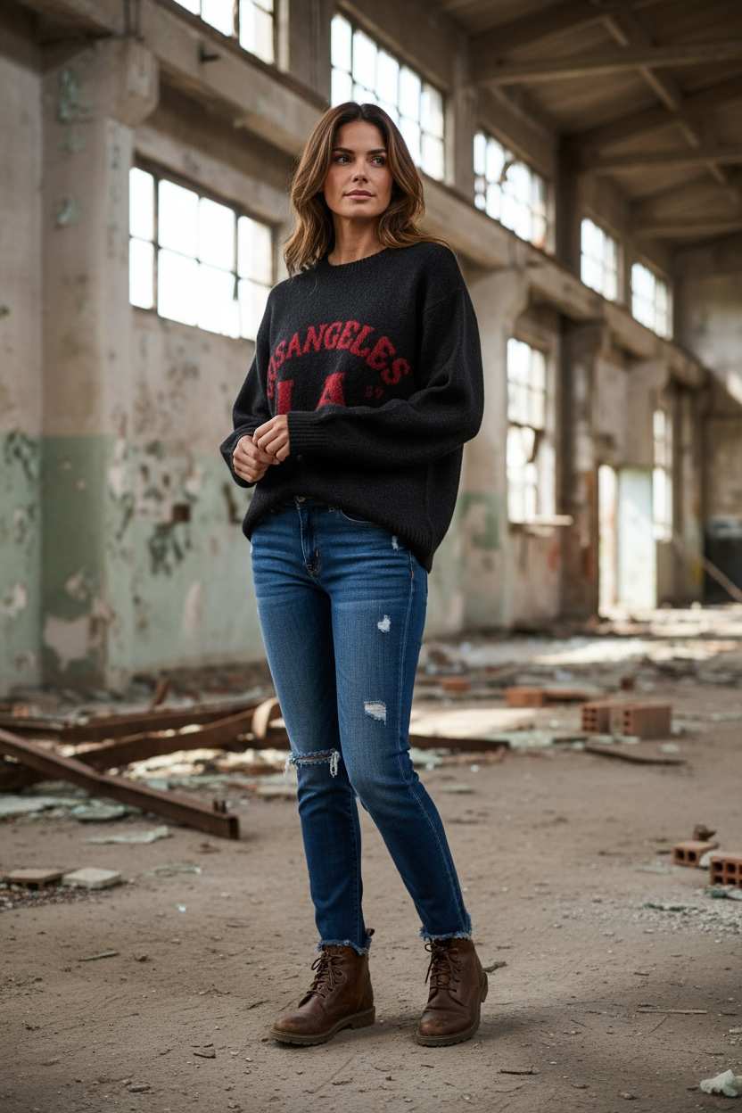 Pullover „Los Angeles LA“ – sportlich, modern und weich