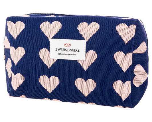 Kosmetiktasche "Multi Herzen & Leo"