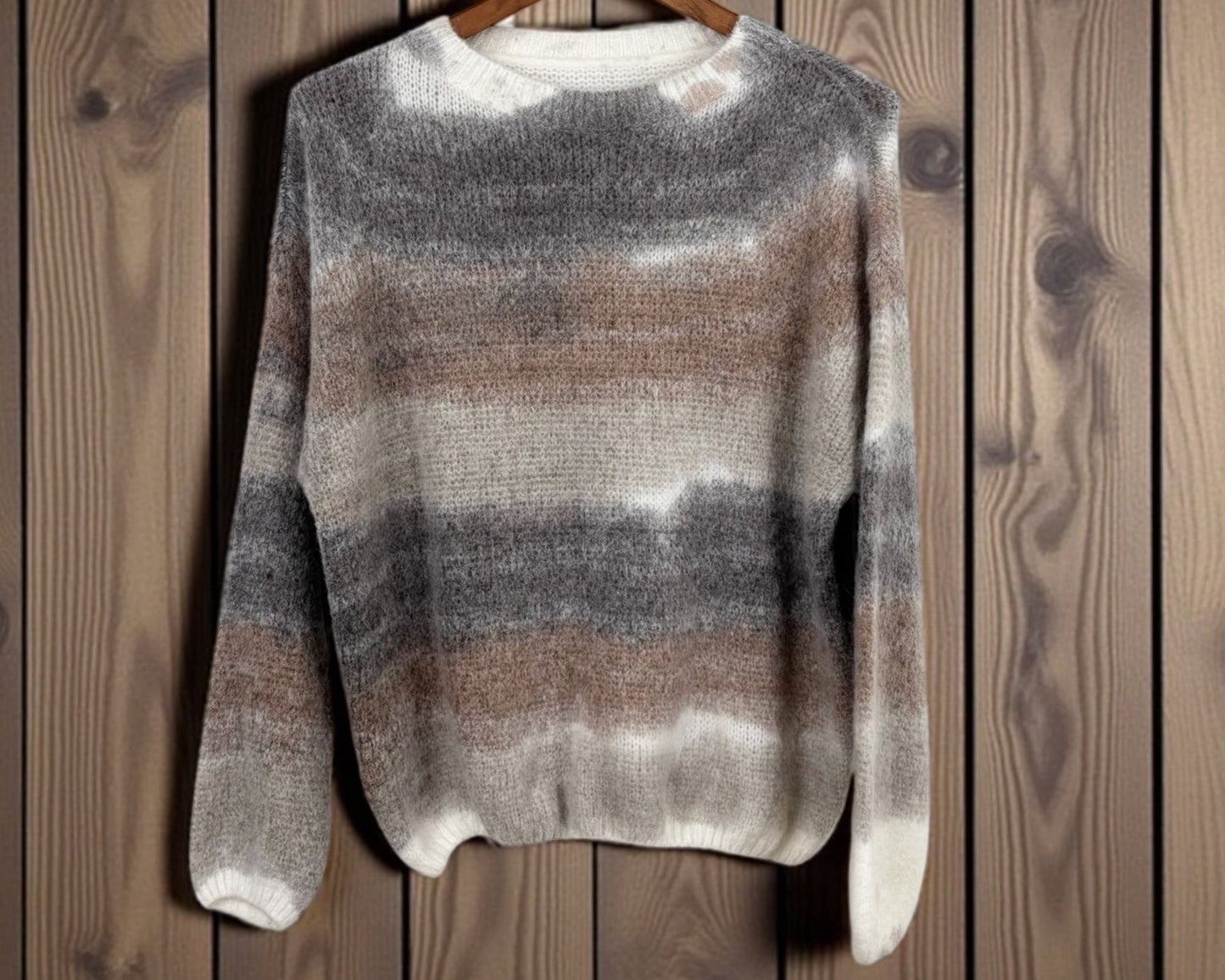 Strickpulli mit Farbverlauf