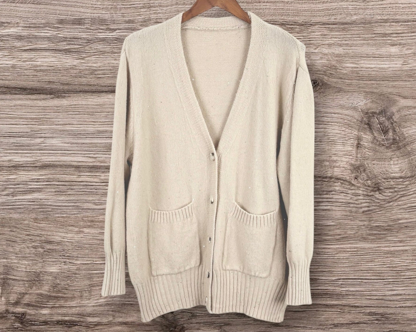 Strickjacke mit leichtem Glitzereffekt