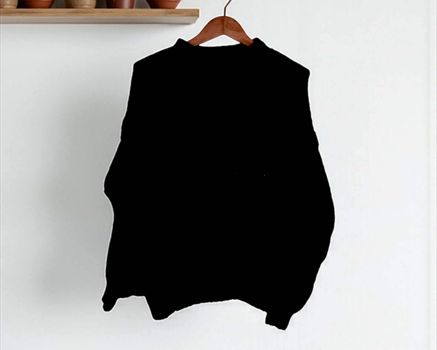 Lässiger Strickpullover Rundhals