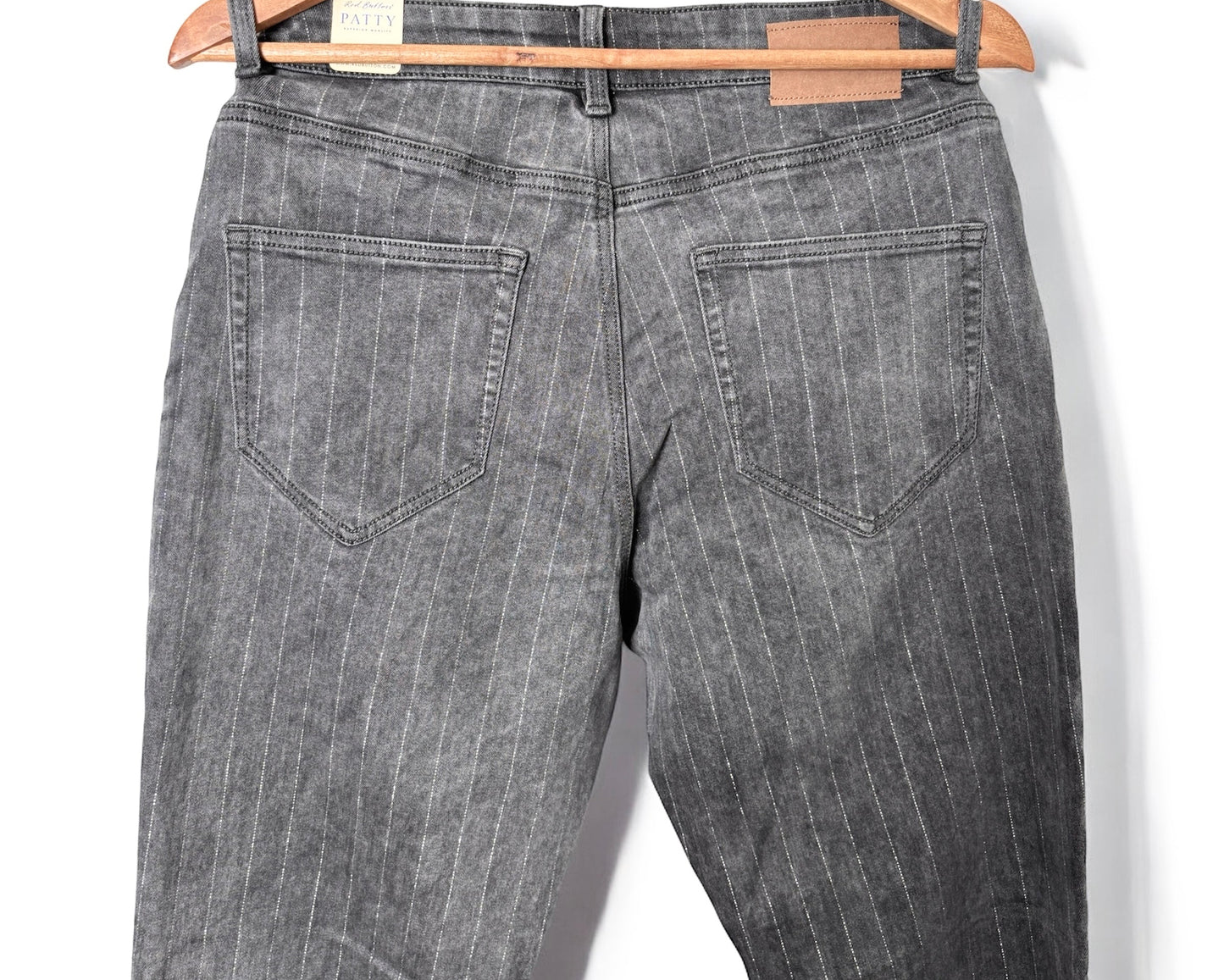 Red Button Jeans – Dunkelgrau mit feinem Glitzereffekt