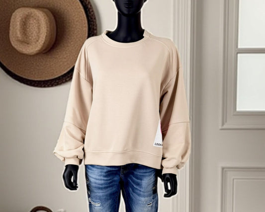 Sweater mit Smiley-Patch