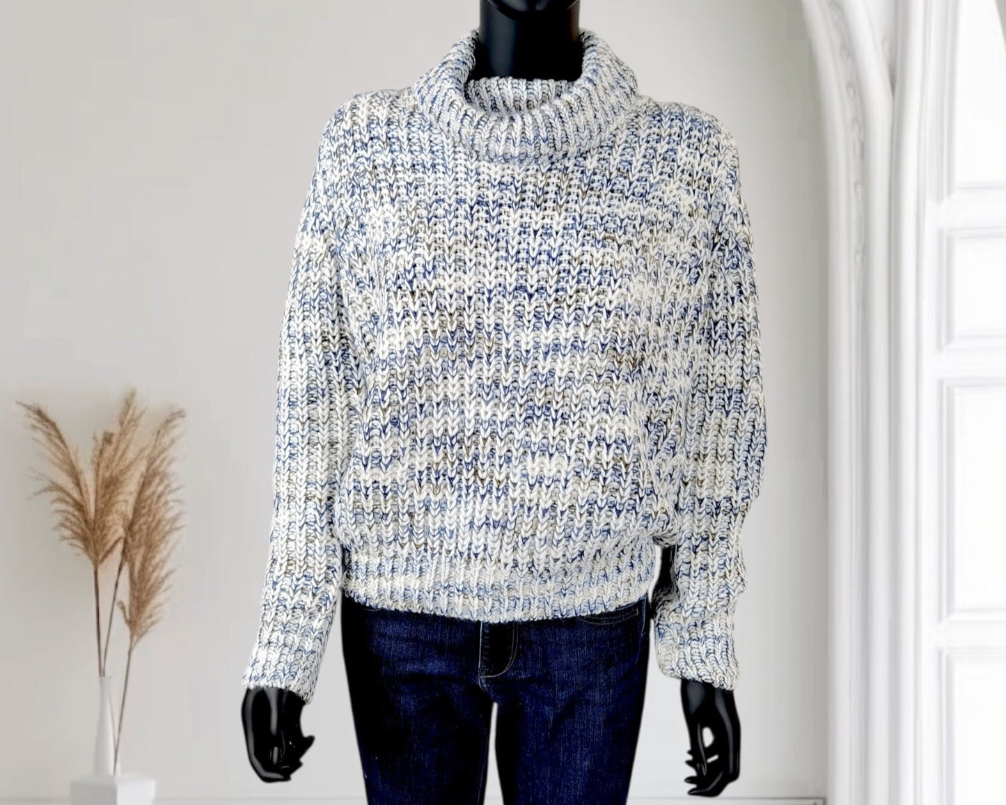 Grobstrick Rollkragenpullover