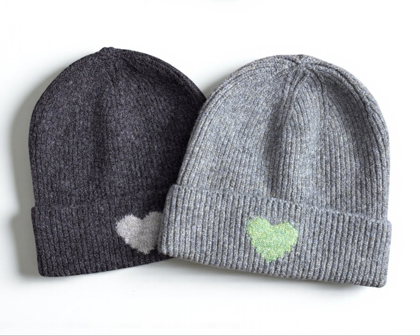 Kuschelige Strickmütze mit Herz