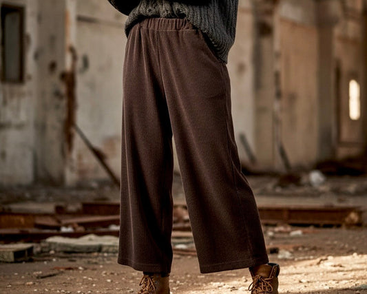 Schlupfhose im Cordlook mit  Gummizug "Anna"