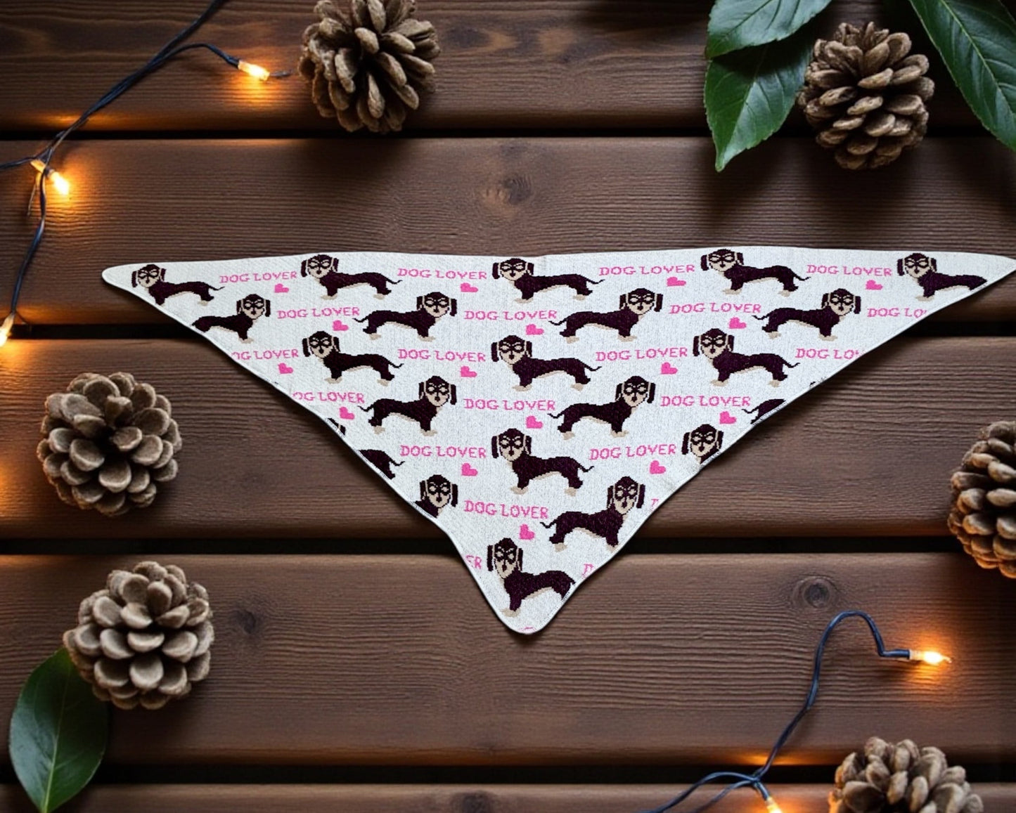 Winter Dreieckschal " Dog Lover"