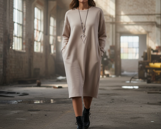 Oversize Sweatkleid –  locker & stylish