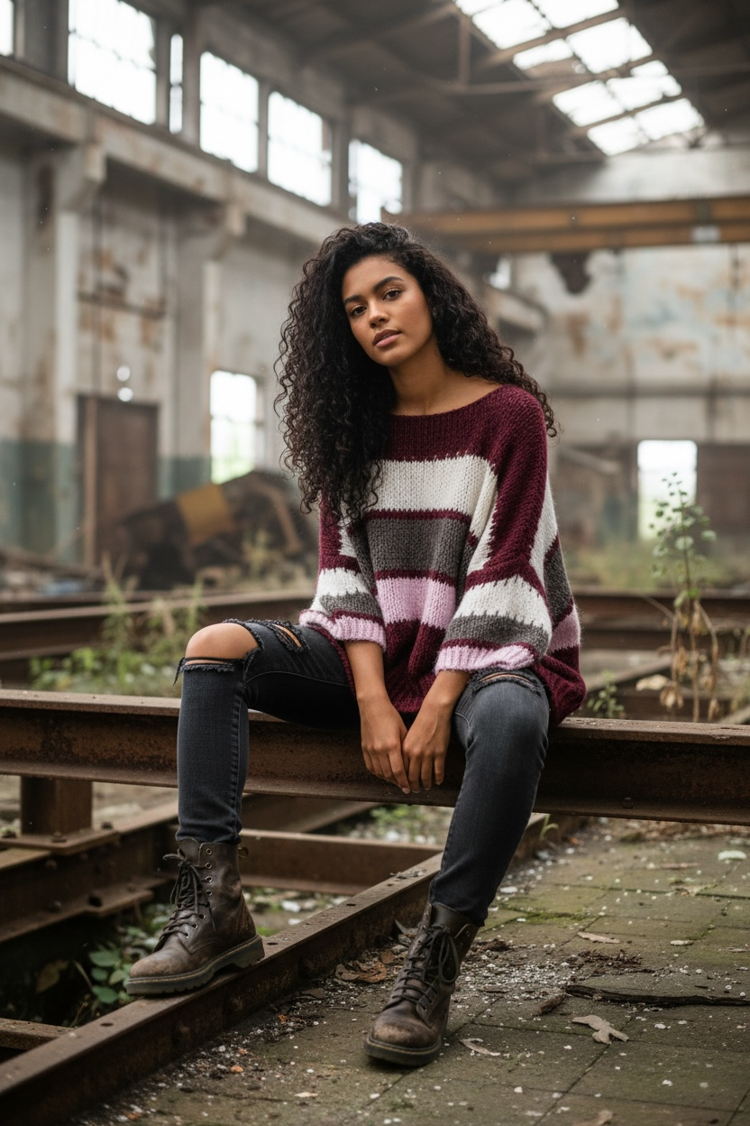 Strickpullover 3/4 Arm "Mira"