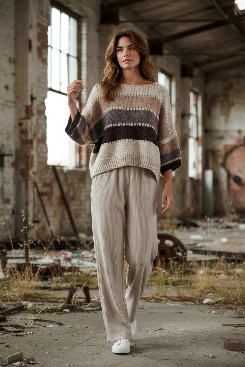 Strickpullover 3/4 Arm "Mira"