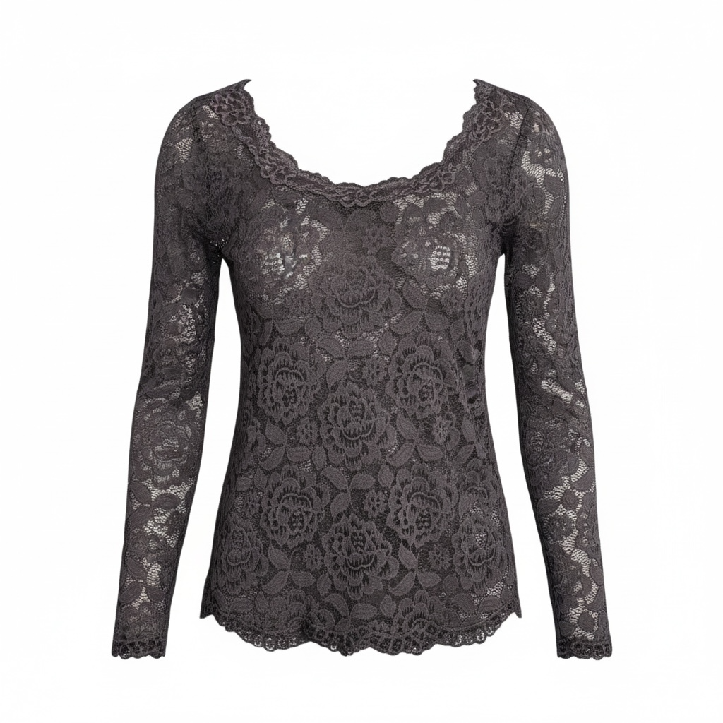 Spitzenoberteil Rundhals "Patty"