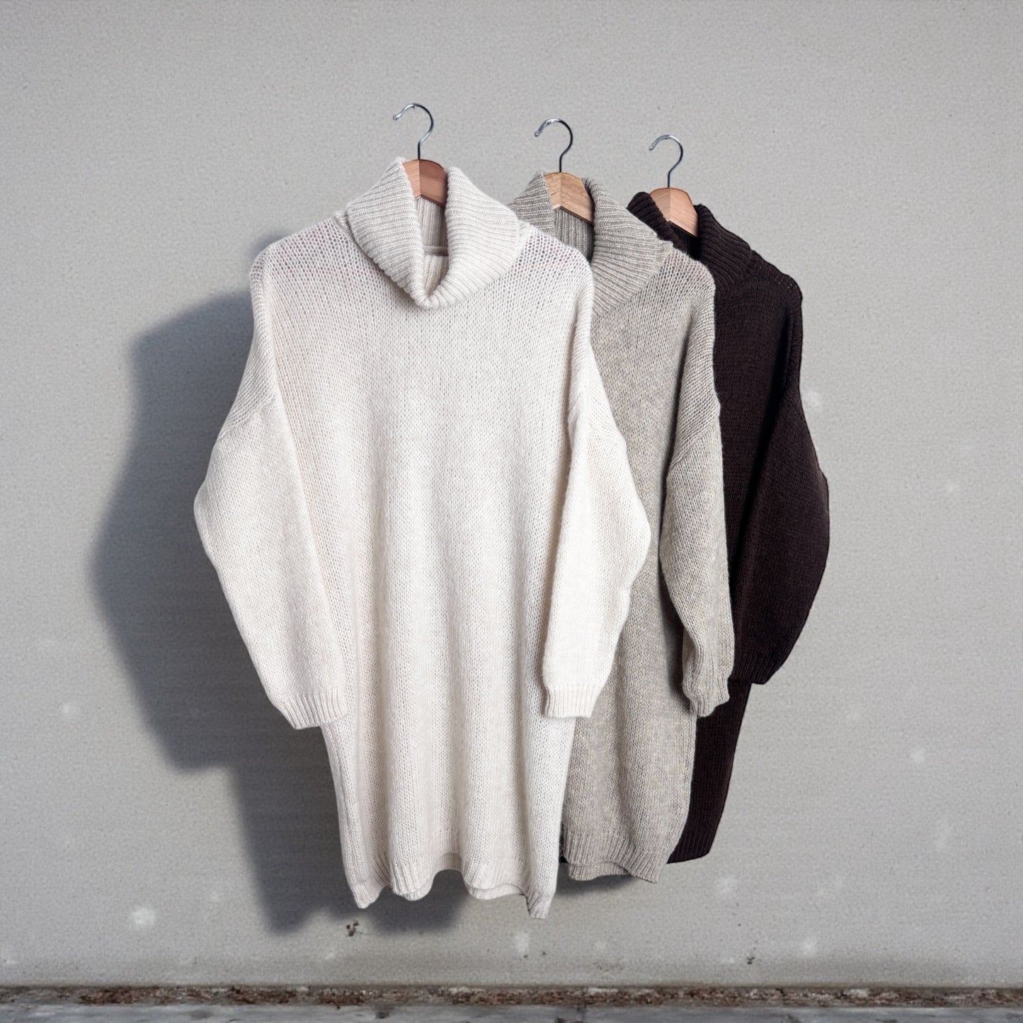 Rollkragen Strickkleid " Mandy"