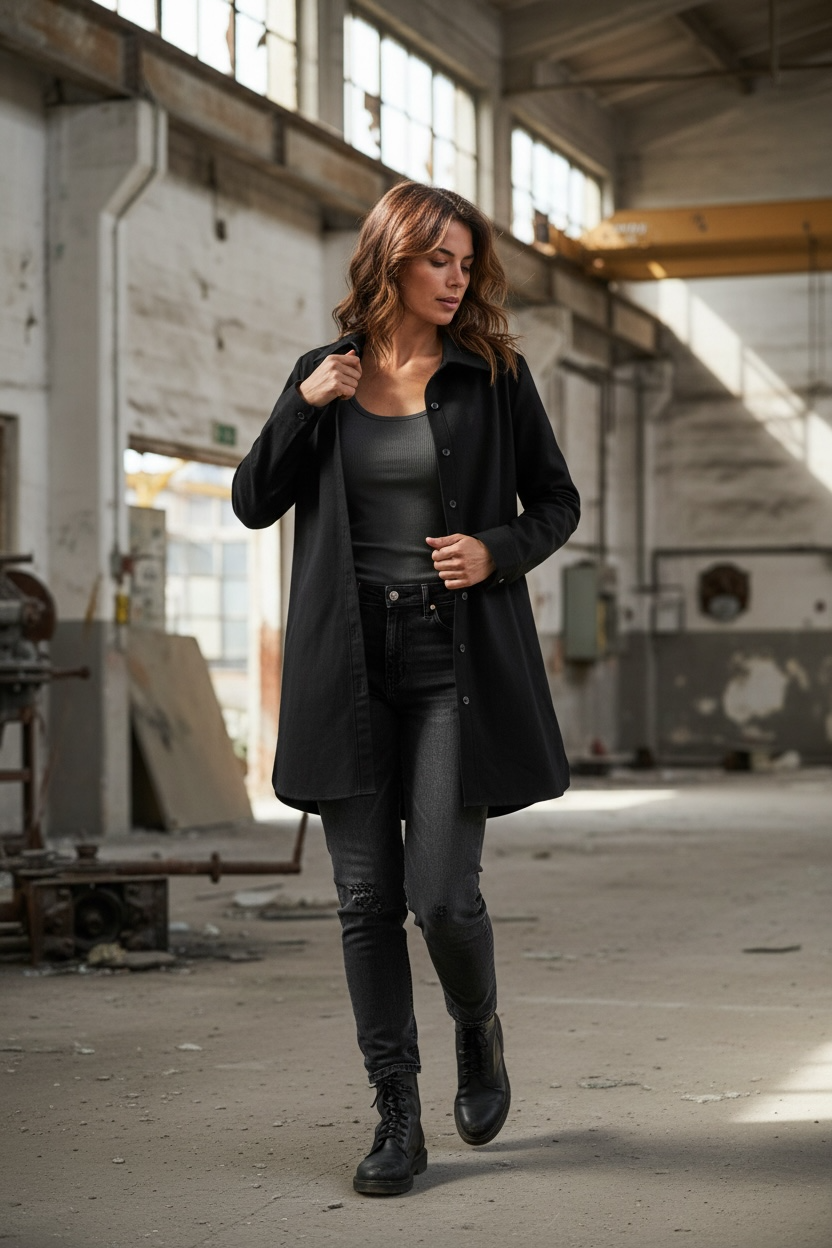 Lässige Bluse mit Knopfleiste "Tara"