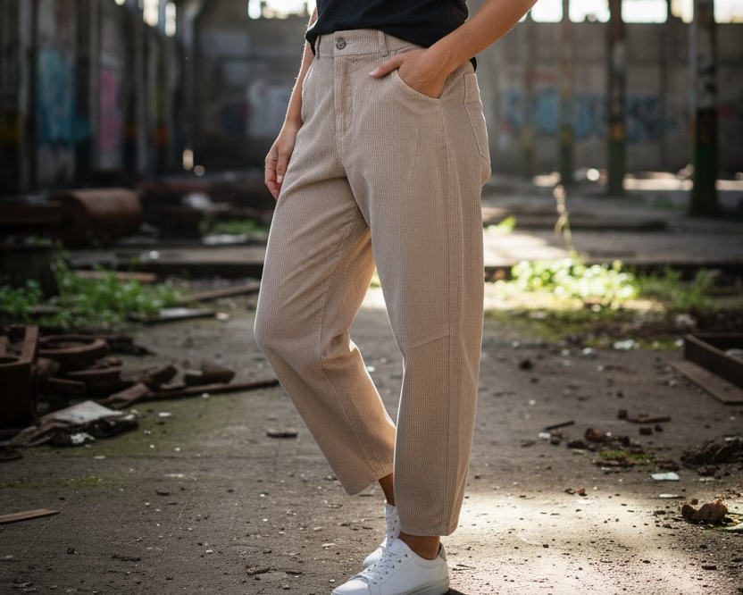 Bequeme Cordhose in Einheitsgröße
