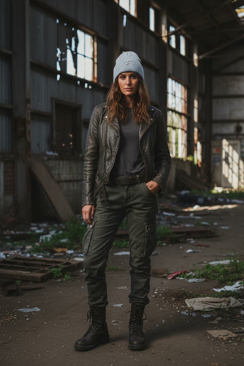 Strickmütze mit Herzstickerei – warm, weich