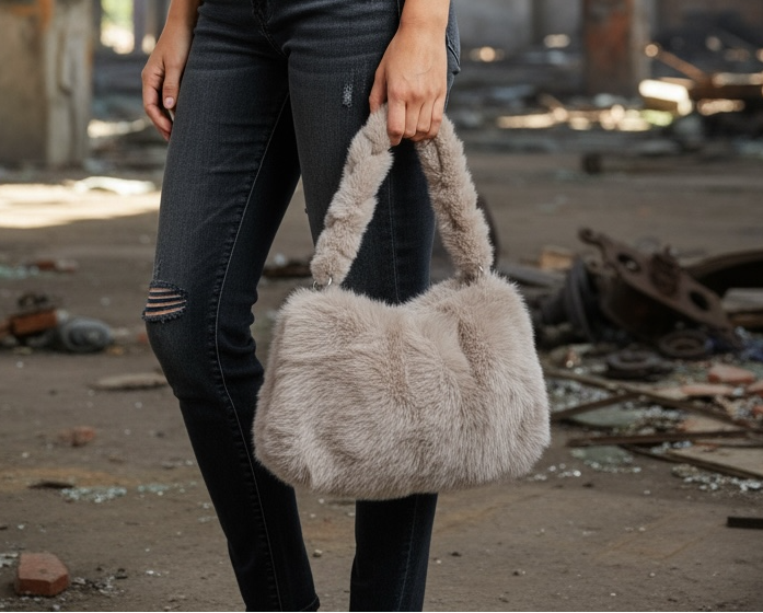 Flauschige Plüsch-Bag – cozy, soft & absolut im Trend