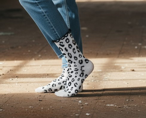 Leoparden-Socken – weich & bequem