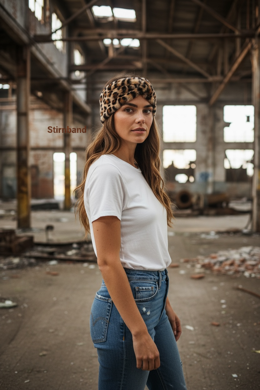 Flauschiges Leo-Stirnband – warm, cozy & super stylish