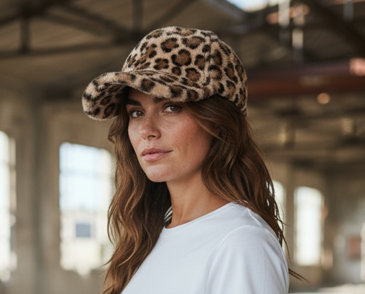 Flauschige Leo-Cap – cozy, trendy & einzigartig