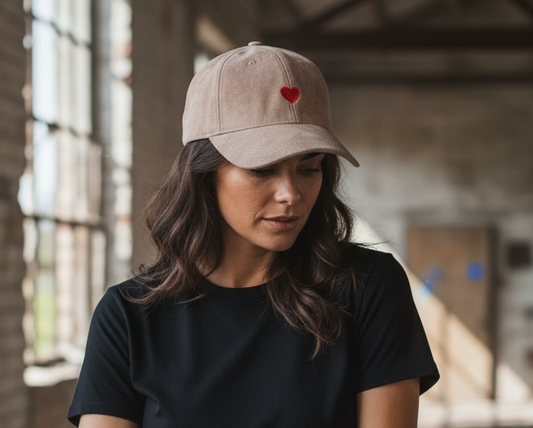 Herz Capi Wildleder Optik