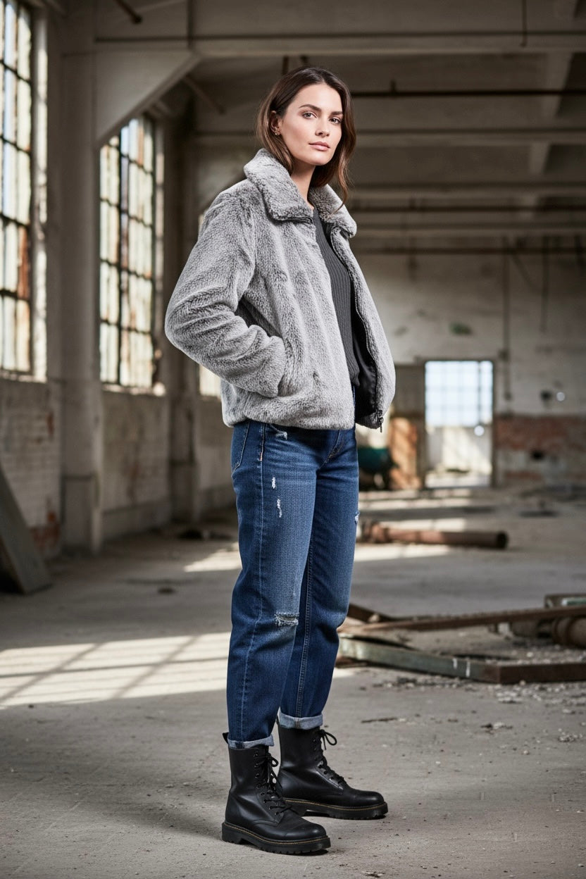 Rino&Pelle – Kuscheljacke in Grau