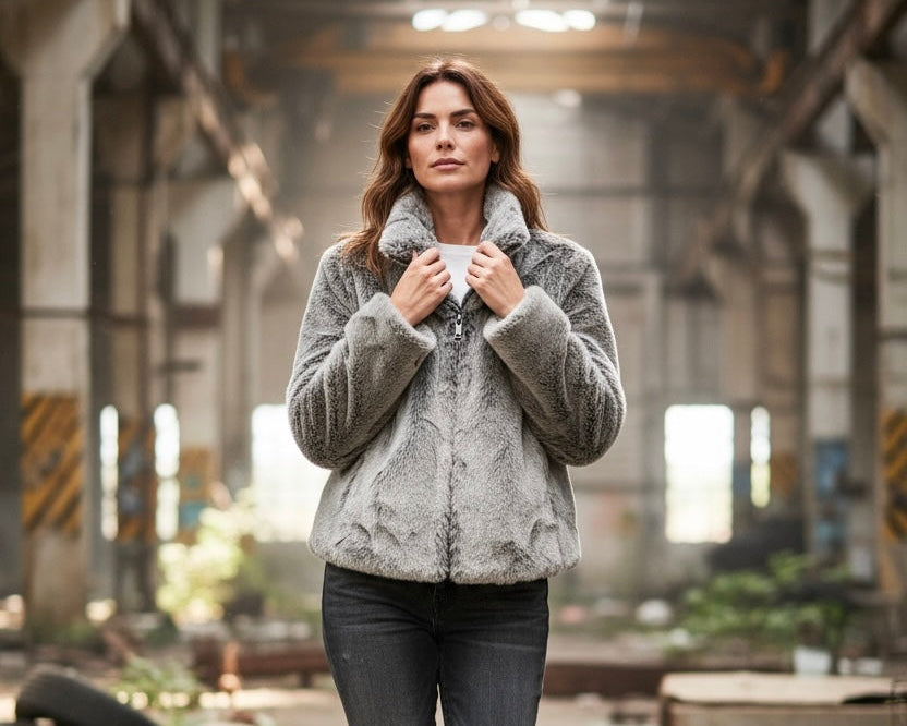 Rino&Pelle – Kuscheljacke in Grau