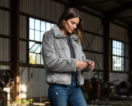 Rino&Pelle – Kuscheljacke in Grau