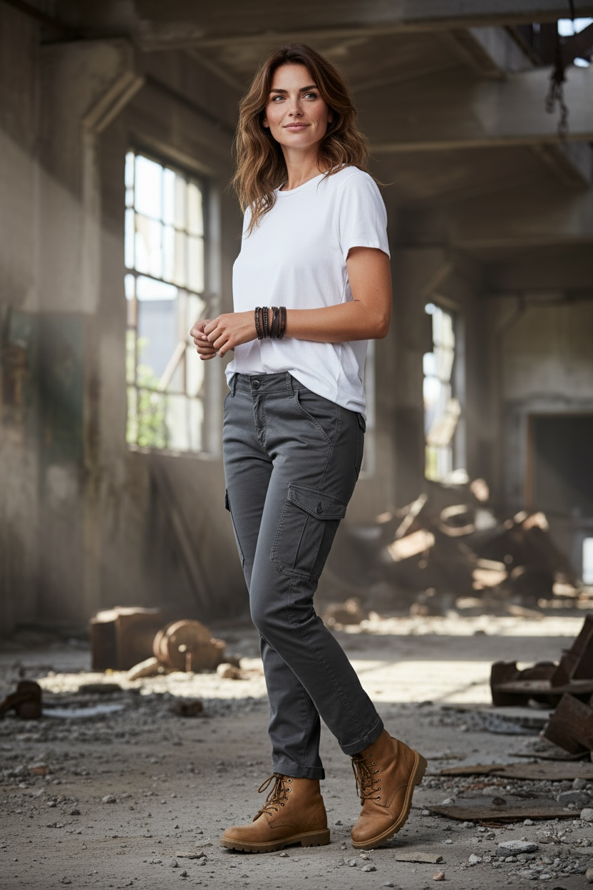 Cargo-Hose in Anthrazit – Lässig, bequem & stylisch