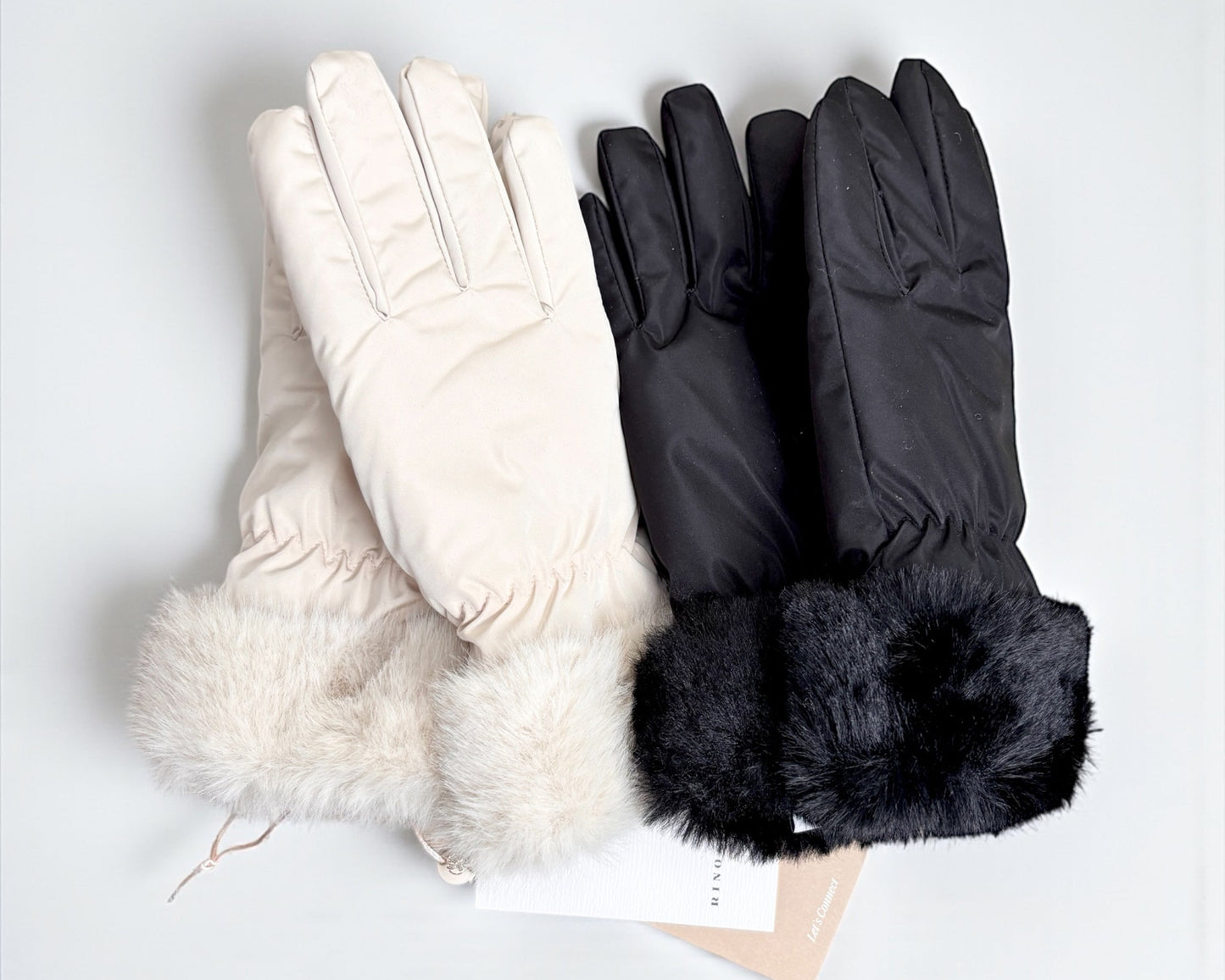 Rino & Pelle – Winter-Handschuhe mit Kunstfellbesatz