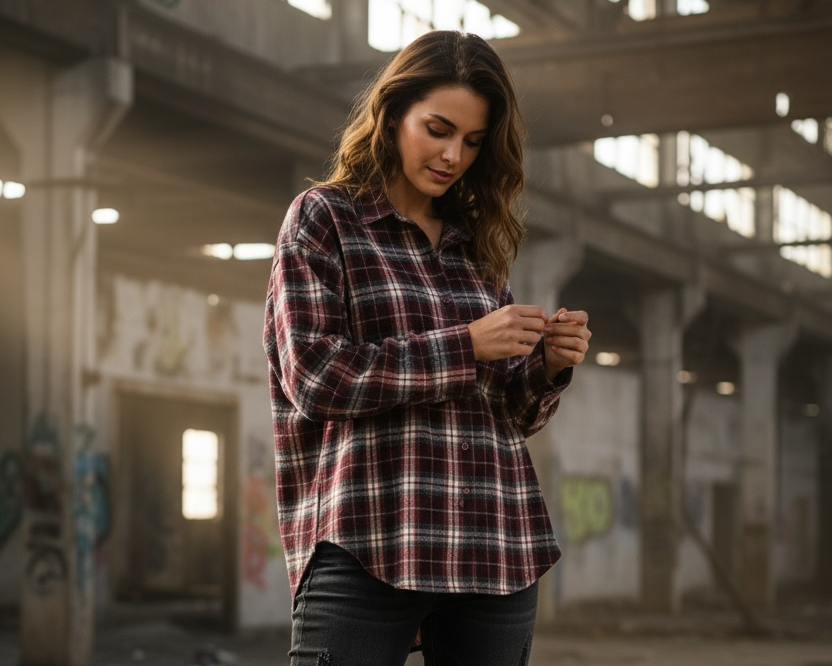 Kariertes Flanellhemd – Lässig & vielseitig