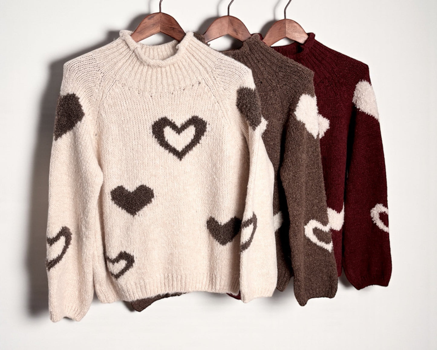 Pullover mit Herzmuster