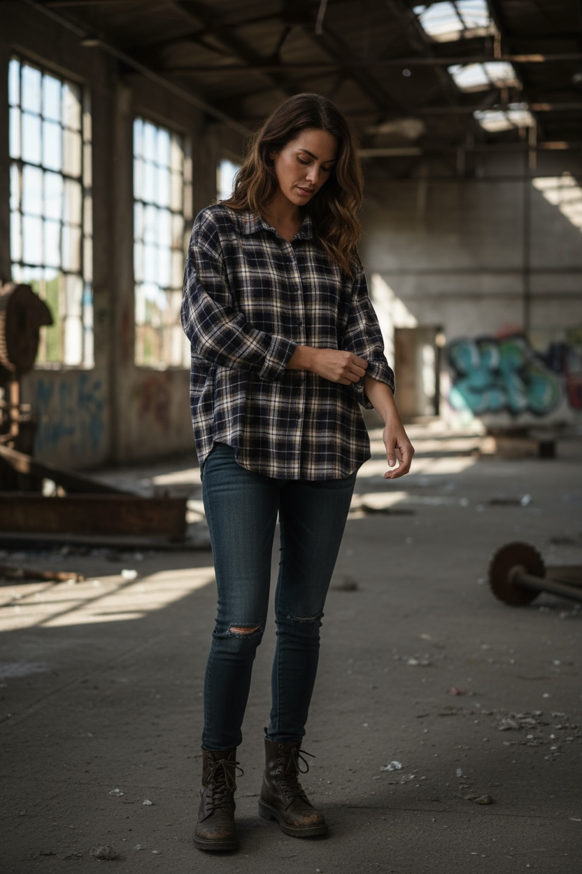 Kariertes Flanellhemd – Lässig & vielseitig